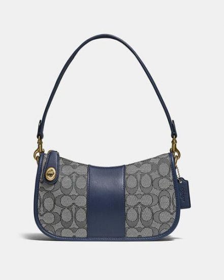 Fashion 4 Coach Swinger Bag In Signature Jacquard