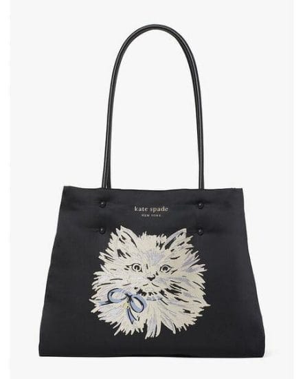 Fashion 4 - everything puffy cat large tote