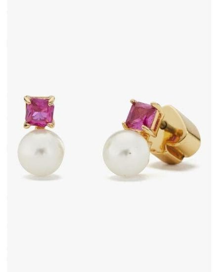 Fashion 4 - little gem pearl & stone mini studs
