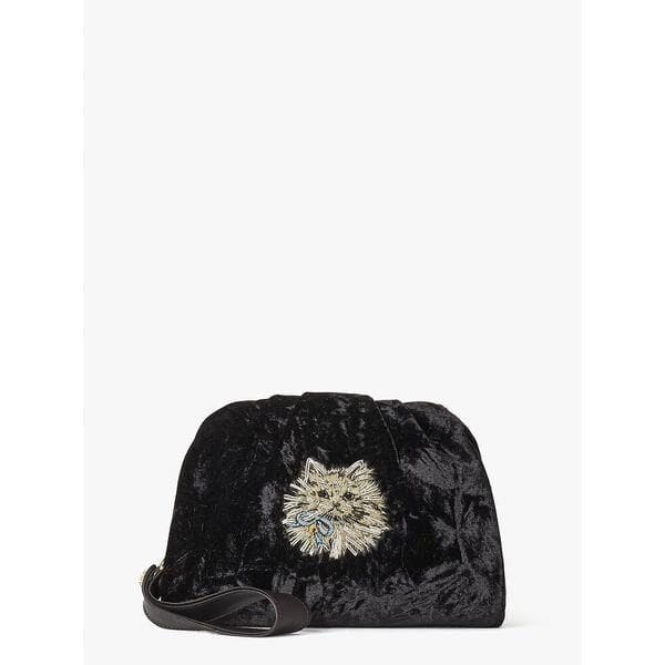 Fashion 4 - party velvet cat clutch