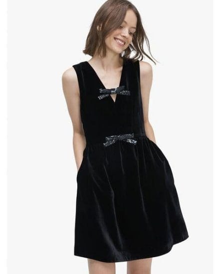 Fashion 4 - sequin-bow velvet dress