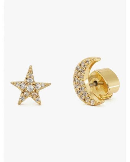 Fashion 4 - something sparkly pavé star & moon studs