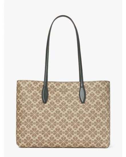 Fashion 4 - spade flower coated canvas all day large tote