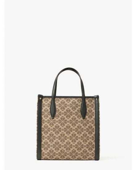 Fashion 4 - spade flower coated canvas medium north south tote