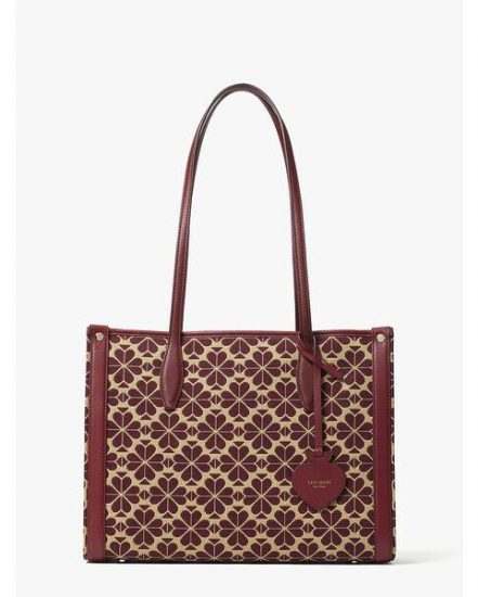 Fashion 4 - spade flower jacquard market medium tote