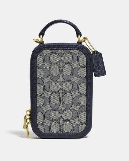 Fashion 4 Coach Alie Camera Bag In Signature Jacquard