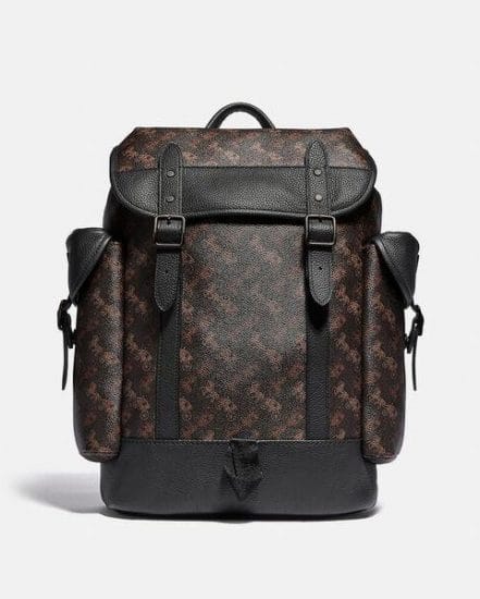 Fashion 4 Coach Hitch Backpack With Horse And Carriage Print