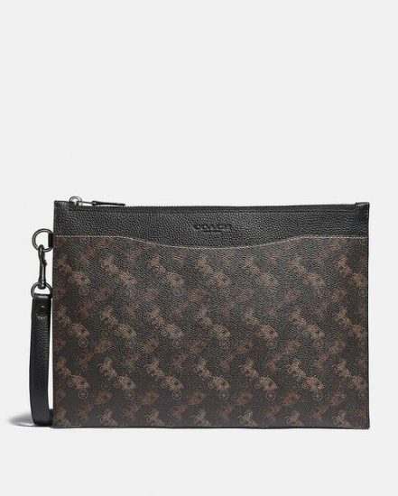 Fashion 4 Coach Hitch Pouch With Horse And Carriage Print