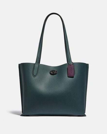 Fashion 4 Coach Willow Tote With Signature Canvas Interior