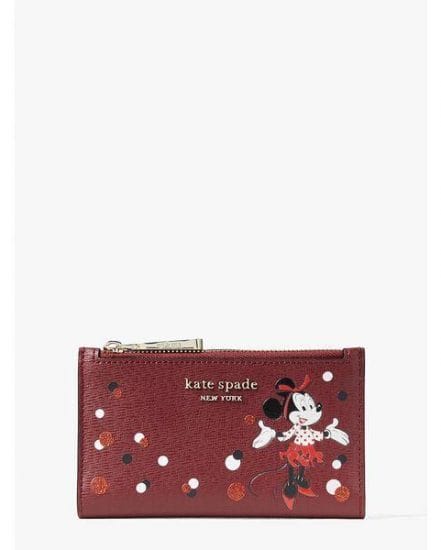 Fashion 4 - disney x kate spade new york minnie mouse small slim bifold wallet