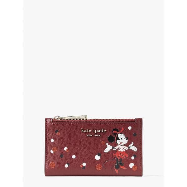 Fashion 4 - disney x kate spade new york minnie mouse small slim bifold wallet