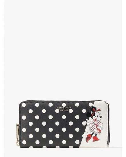Fashion 4 - disney x kate spade new york minnie mouse zip around continental wallet