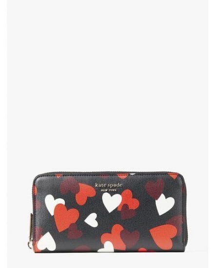 Fashion 4 - spencer celebration hearts zip-around continental wallet