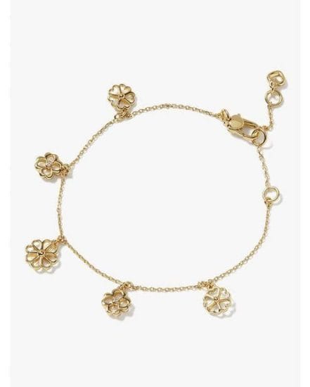 Fashion 4 - spade floral charm bracelet