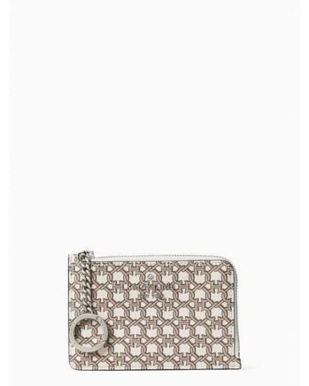 Fashion 4 - spade link medium l-zip card holder