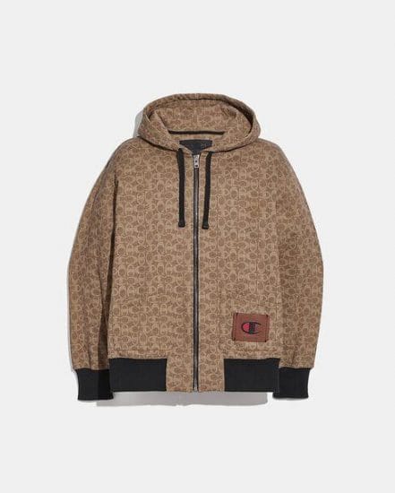Fashion 4 Coach Coach X Champion Full Zip Hoodie
