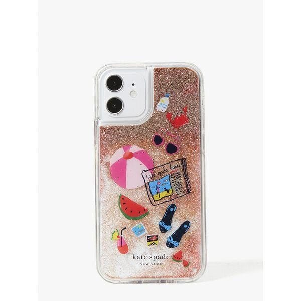 Fashion 4 - pool party liquid glitter iphone 12/12 pro case