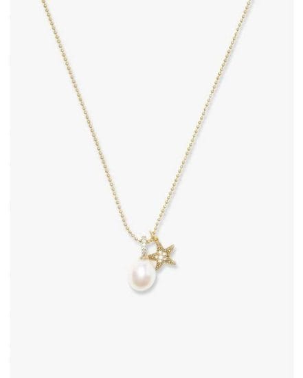 Fashion 4 - sea star starfish pearl charm pendant