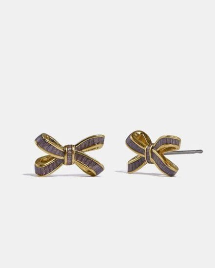 Fashion 4 Coach Bow Stud Earrings