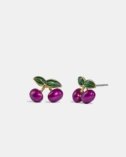 Fashion 4 Coach Cherry Stud Earrings