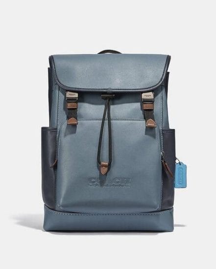 Fashion 4 Coach League Flap Backpack In Colorblock