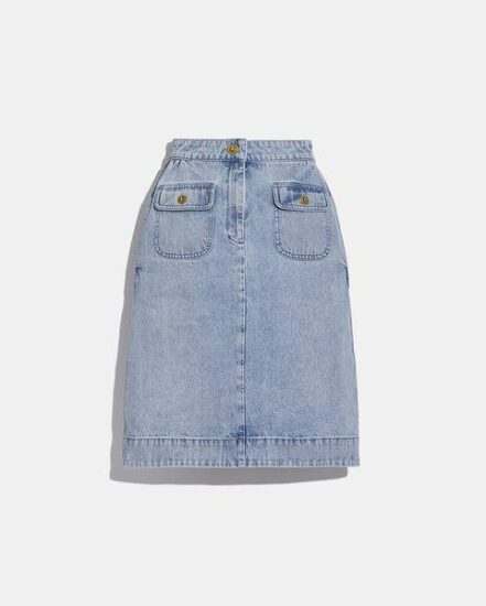 Fashion 4 Coach Washed Denim Skirt