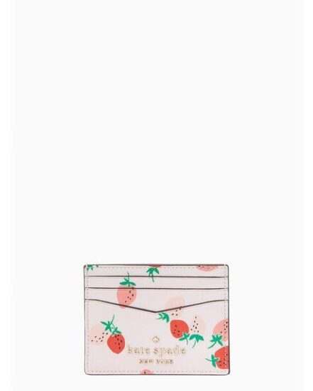 Fashion 4 - staci wild strawberries small slim card holder