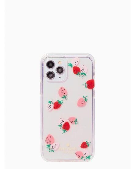 Fashion 4 - strawberry with gems iphone 12/12 pro case