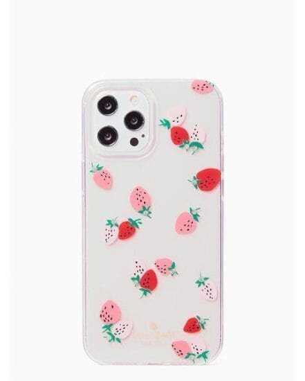 Fashion 4 - strawberry with gems iphone 12/12 pro max case