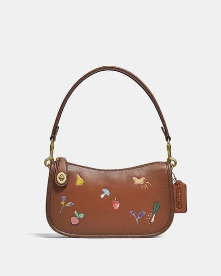 Fashion 4 Coach Swinger Bag With Garden Embroidery