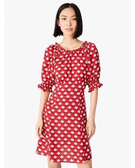 Fashion 4 - block flower fluid dress