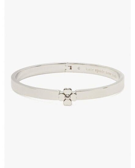 Fashion 4 - heritage spade flower metal thin hinged bangle