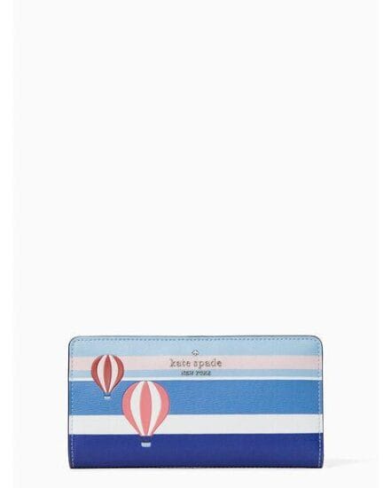 Fashion 4 - hot air balloon large slim bifold wallet