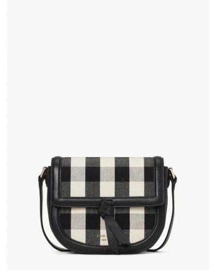 Fashion 4 - knott gingham medium saddle bag