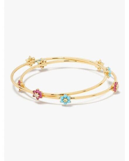 Fashion 4 - myosotis flower bangle set