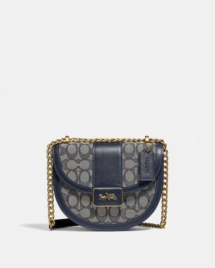 Fashion 4 Coach Alie Saddle Bag In Signature Jacquard