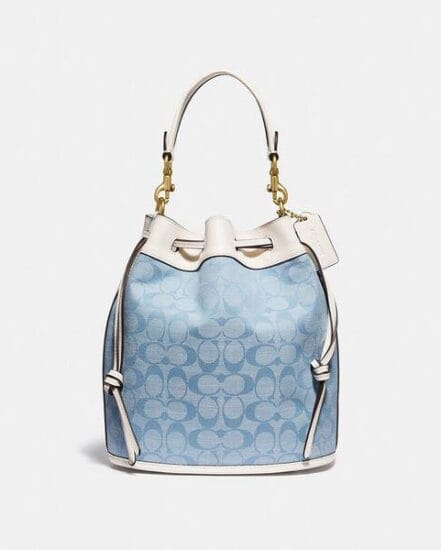 Fashion 4 Coach Field Bucket Bag In Signature Chambray