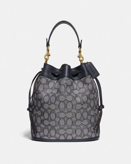 Fashion 4 Coach Field Bucket Bag In Signature Jacquard