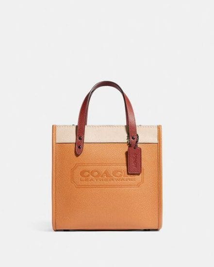 Fashion 4 Coach Field Tote 22 In Colorblock With Coach Badge And Whipstitch