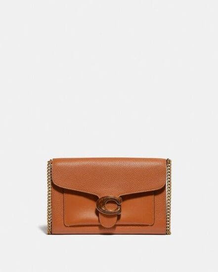 Fashion 4 Coach Tabby Chain Clutch In Colorblock With Snakeskin Detail