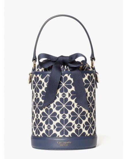 Fashion 4 - picnic spade flower jacquard small bucket bag