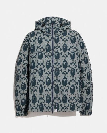 Fashion 4 Coach BAPE x Coach Signature Chambray Windbreaker