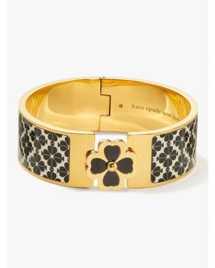 Fashion 4 - heritage spade flower wide hinged bangle