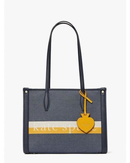 Fashion 4 - market logo striped medium tote
