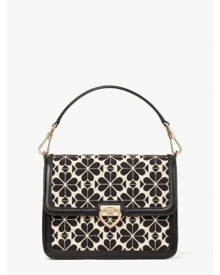 Fashion 4 - spade flower jacquard lovitt medium shoulder bag