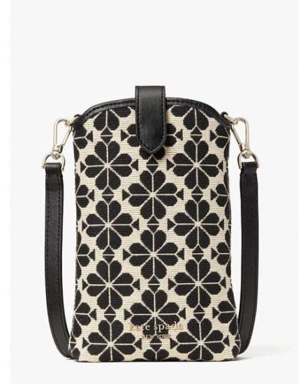 Fashion 4 - spade flower jacquard north south crossbody