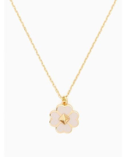 Fashion 4 - spades & studs enamel mini pendant