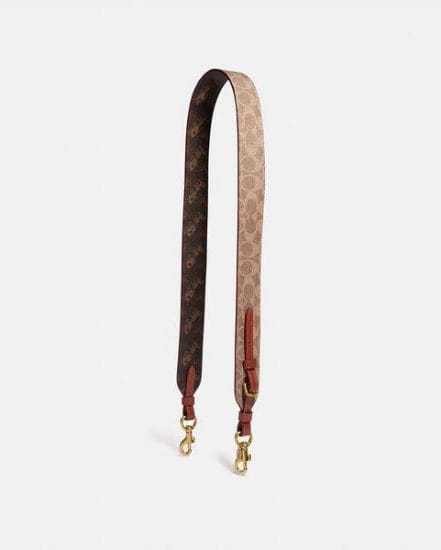 Fashion 4 Coach Strap In Signature Canvas With Horse And Carriage Print