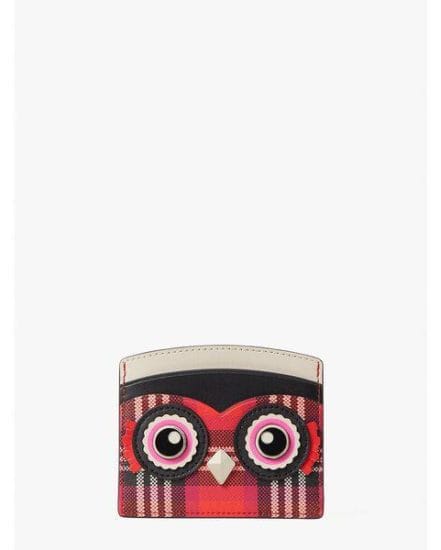 Fashion 4 - blinx plaid owl cardholder