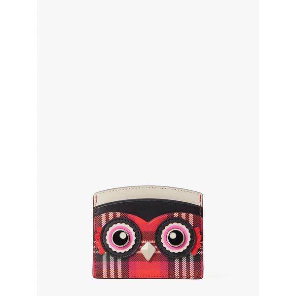 Fashion 4 - blinx plaid owl cardholder